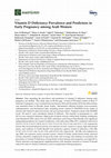 Research paper thumbnail of Vitamin D Deficiency Prevalence and Predictors in Early Pregnancy among Arab Women