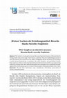 Research paper thumbnail of Weises’ Lachen als Erziehungsmittel. Ricarda Huchs Novelle Teufeleien