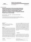 Research paper thumbnail of Spatial Assessment of the Association between Long-Term Exposure to Environmental Factors and the Occurrence of Amyotrophic Lateral Sclerosis in Catalonia, Spain: A Population-Based Nested Case-Control Study