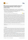 Research paper thumbnail of Reconsidering Sustainable Mobility Patterns in Cultural Route Planning: Andreas Syngrou Avenue, Greece