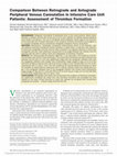 Research paper thumbnail of Comparison Between Retrograde and Antegrade Peripheral Venous Cannulation in Intensive Care Unit Patients: Assessment of Thrombus Formation