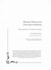 Research paper thumbnail of Planetary Memory and Trans-species Immunity