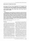 Research paper thumbnail of Screening of N-ras gene mutations in urothelial cell carcinomas of the urinary bladder in the Kashmiri population