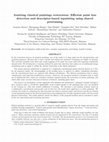 Research paper thumbnail of Assisting classical paintings restoration: efﬁcient paint loss detection and descriptor-based inpainting using shared pretraining