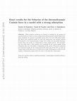 Research paper thumbnail of Exact results for the behavior of the thermodynamic Casimir force in a model with a strong adsorption