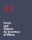 Research paper thumbnail of Forms and Objects: An Inventory of Effects