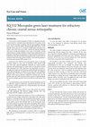 Research paper thumbnail of IQ 532 Micropulse green laser treatment for refractory chronic central serous retinopathy