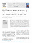 Research paper thumbnail of Cytogenetic diagnosis of Roberts SC phocomelia syndrome: First report from Kashmir