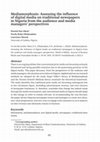 Research paper thumbnail of Mediamorphosis: Assessing the influence of digital media on traditional newspapers in Nigeria from the audience and media managers’ perspectives