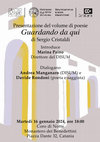 Research paper thumbnail of "Guardando da qui".  Presentazione del libro di poesie di Sergio Cristaldi. Marina Paino, Andrea Manganaro, Davide Rondoni