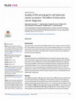 Research paper thumbnail of Quality of life among germ-cell testicular cancer survivors: The effect of time since cancer diagnosis