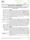 Research paper thumbnail of Nursing knowledge and practices regarding placing patients in the prone position: a descriptive study