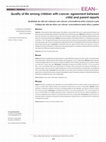 Research paper thumbnail of Quality of life among children with cancer: agreement between child and parent reports