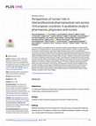 Research paper thumbnail of Perspectives of nurses’ role in interprofessional pharmaceutical care across 14 European countries: A qualitative study in pharmacists, physicians and nurses