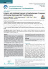 Research paper thumbnail of Patients with Multiple Sclerosis in Psychotherapy: Processes of Meaning Making and Self Transformation