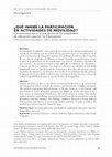 Research paper thumbnail of ¿Qué inhibe la participación en actividades de movilidad? Un acercamiento a la percepción de los estudiantes de educación superior en Guanajuato