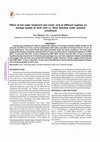 Research paper thumbnail of Effect of hot water treatment and oxalic acid at different regimes on storage quality of litchi fruit cv. Rose Scented under ambient conditions