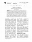 Research paper thumbnail of Physicochemical Characteristics and Heavy Metal Levels in Water Samples from Five River Systems in Delta State, Nigeria