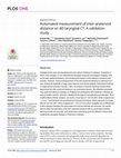 Research paper thumbnail of Automated measurement of inter-arytenoid distance on 4D laryngeal CT: A validation study