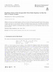 Research paper thumbnail of Regularity Criteria of The Incompressible Navier-Stokes Equations via Only One Entry of Velocity Gradient