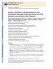 Research paper thumbnail of Variation in the catechol-O-methyltransferase Val158Met polymorphism associated with conduct disorder and ADHD symptoms, among adolescent male delinquents