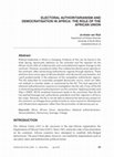 Research paper thumbnail of Electoral Authoritarianism and Democratisation in Africa: The Role of the African Union