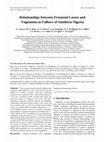 Research paper thumbnail of Relationships between Erosional Losses and Vegetation in Fallows of Southern Nigeria