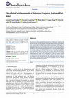 Research paper thumbnail of Checklist of wild mammals of Shivapuri Nagarjun National Park, Nepal