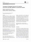 Research paper thumbnail of Assessment of rhizosphere processes for removing water-borne macrolide antibiotics in constructed wetlands