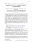 Research paper thumbnail of From Consternation to Revelation: Discovery of a Role for IGSF1 in Pituitary Control of Thyroid Function