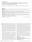 Research paper thumbnail of Chlamydia trachomatis epidemiology in Canadians of Chinese ethnicity: A population-based study