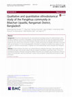 Research paper thumbnail of Qualitative and quantitative ethnobotanical study of the Pangkhua community in Bilaichari Upazilla, Rangamati District, Bangladesh