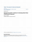 Research paper thumbnail of Deprogramming Deficit: A Narrative of a Developing Black Critical STEM Education Researcher