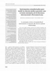 Research paper thumbnail of Instrumentos estandarizados para medir la relación médico-paciente: una revisión sistemática de la literatura internacional e iberoamericana