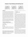 Research paper thumbnail of Analysis of cycle stealing with switching cost