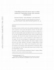 Research paper thumbnail of Controlling arrival and service rates to reduce sensitivity of queueing systems with customer abandonment