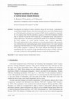 Research paper thumbnail of Temporal variations of b-values in central Ionian Islands (Greece