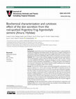 Research paper thumbnail of Biochemical characterization and cytotoxic effect of the skin secretion from the red-spotted Argentina frog Argenteohyla siemersi (Anura: Hylidae)