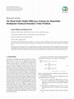 Research paper thumbnail of On Third Order Stable Difference Scheme for Hyperbolic Multipoint Nonlocal Boundary Value Problem