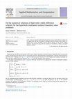 Research paper thumbnail of On the numerical solutions of high order stable difference schemes for the hyperbolic multipoint nonlocal boundary value problems