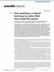 Research paper thumbnail of Skin swabbing is a refined technique to collect DNA from model fish species