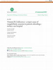 Research paper thumbnail of Vitamin B12 deficiency--a major cause of megaloblastic anaemia in patients attending a tertiary care hospital