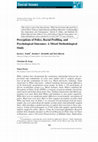 Research paper thumbnail of Perceptions of Police, Racial Profiling, and Psychological Outcomes: A Mixed Methodological Study