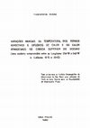 Research paper thumbnail of Variações mensais da temperatura, dos termos advectivos e difusivos de calor e do calor armazenado na camada superior do oceano: área oceânica compreendida entre as longitudes 034°W e 049°W e latitudes 15°S e 30°S