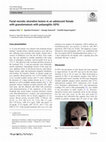 Research paper thumbnail of Facial necrotic ulcerative lesions in an adolescent female with granulomatosis with polyangiitis (GPA)