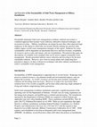 Research paper thumbnail of An overview of the sustainability of solid waste management at military installations