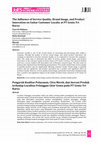 Research paper thumbnail of The Influence of Service Quality, Brand Image, and Product Innovation on Guitar Customer Loyalty at PT Genta Tri Karya