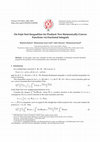 Research paper thumbnail of On Fejér sort inequalities for products two harmonically-convex functions via fractional integrals