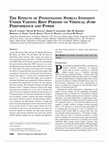 Research paper thumbnail of The Effects of Potentiating Stimuli Intensity Under Varying Rest Periods on Vertical Jump Performance and Power