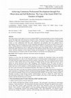 Research paper thumbnail of Achieving Continuous Professional Development through Peer Observation and Self-Reflection: The Case of the Greek INSET for Teachers of English